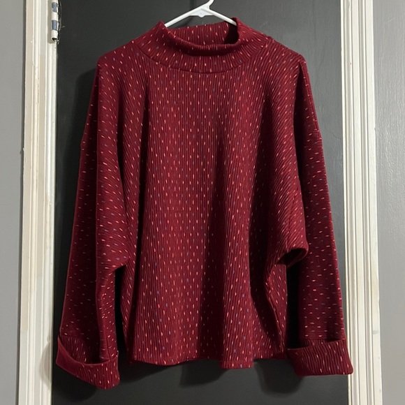 Free People Sweaters - Free People Set the Mood Oversized Mock Turtleneck Size S